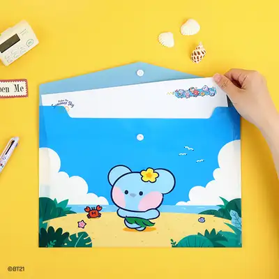 BT21 minini PP ファイルポケット[バカンス] - コヤ(KOYA)
