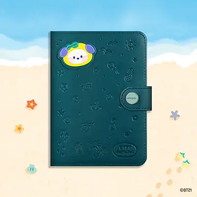 BT21 minini レザーパッチ パスポートカバー [バカンス] - チミー(CHIMMY)