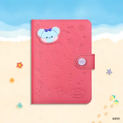 BT21 minini レザーパッチ パスポートカバー [バカンス] - コヤ(KOYA)