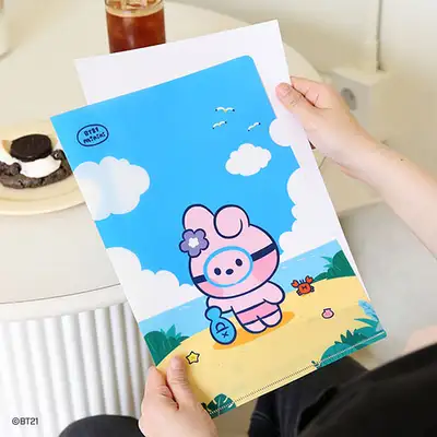 BT21 minini L字ホルダー [バケーション] - クッキー(COOKY)