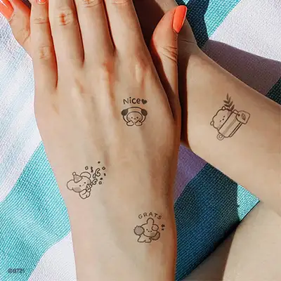 BT21 minini タトゥーステッカー - DAILY