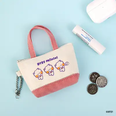 BT21 minini キャンバス ミニポーチ- RJ