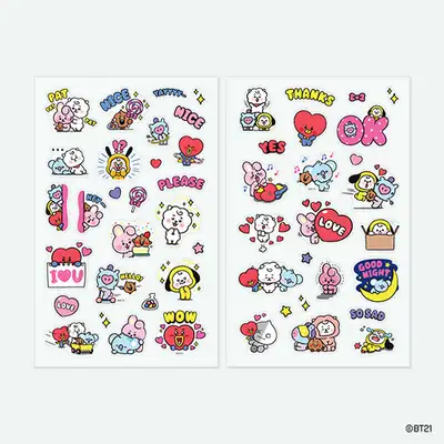 BT21 クリアスティッカー [エブリデイ]