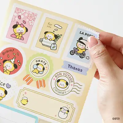 BT21 minini リムーバブルギフトステッカー- チミ(CHIMMY)