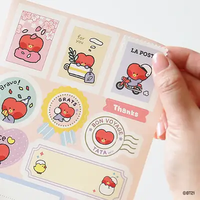 BT21 minini リムーバブルギフトステッカー - タタ(TATA)