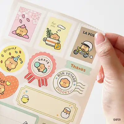 BT21 minini リムーバブルギフトステッカー - シューキ(SHOOKY)
