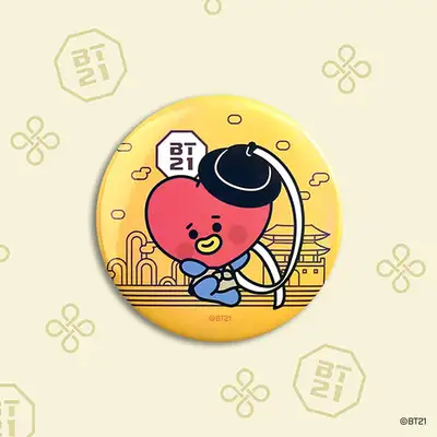 BT21 缶バッジ [韓服]- タタ(TATA)