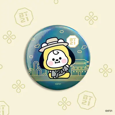 BT21 缶バッジ [韓服]- チミー(CHIMMY)