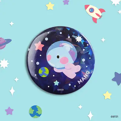 BT21 缶バッジ [SPACE]- マング(MANG)