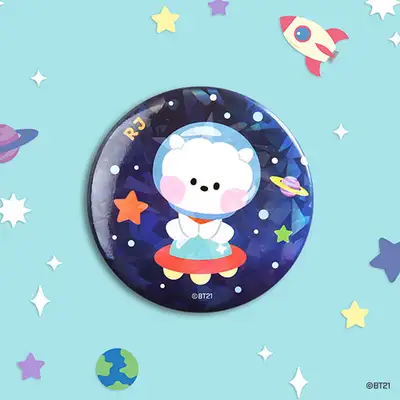 BT21 缶バッジ [SPACE]- アールジェイ(RJ)