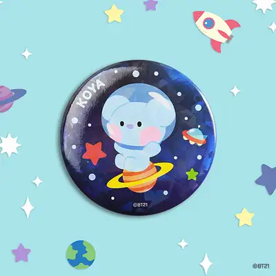 BT21 缶バッジ [SPACE]- KOYA(コヤ)