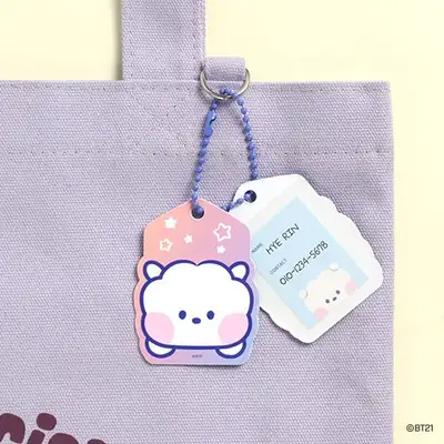 BT21 minini ネームタグ セット- アールジェイ(RJ)