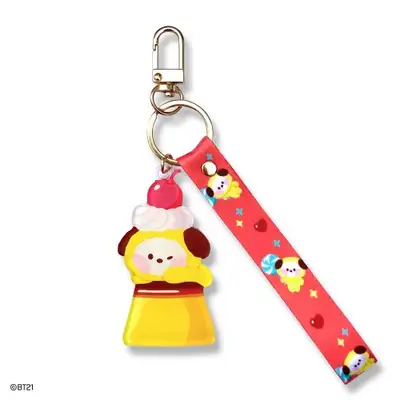 BT21 アクリルストラップキーリング [スウィーティ]-チミ(CHIMMY)