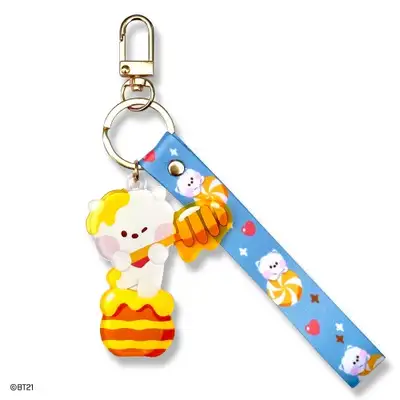 BT21 アクリルストラップキーリング [SWEETY]-RJ