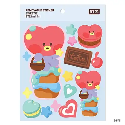 [BT21] リムーバブルステッカー [スウィーティ]- タタ(TATA)