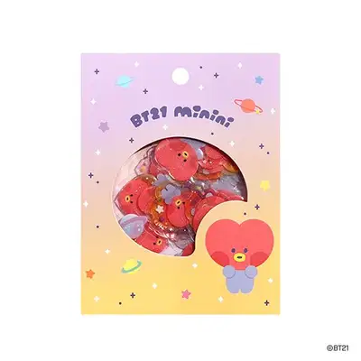 [BT21] minini フレークステッカー- タタ(TATA)