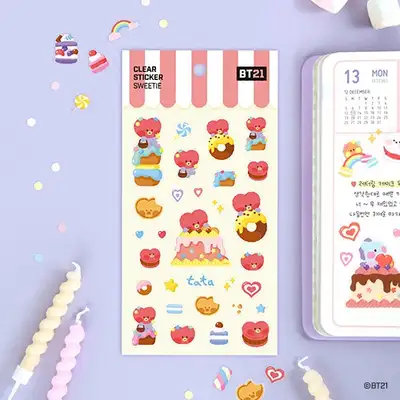 【BT21】クリアステッカー【スウィーティ】- タタ(TATA)