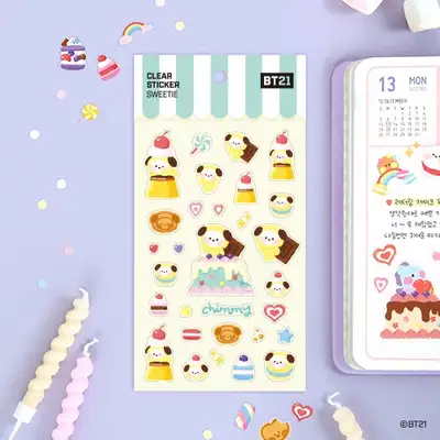 [BT21] クリアスティッカー [スウィーティ]- チミ(CHIMMY)