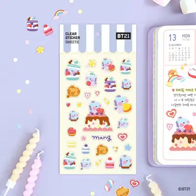 [BT21] クリアスティッカー [スウィーティ]- マン(MANG)