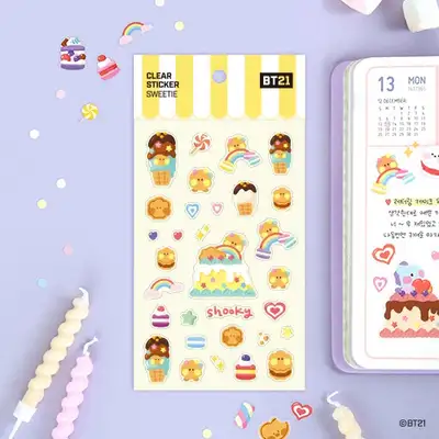 [BT21] クリアスティッカー [スウィーティ]- シューキ(SHOOKY)