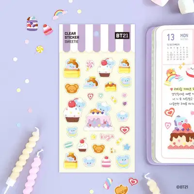 【BT21】クリアスティッカー【スウィーティ】- コヤ(KOYA)