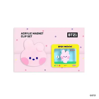 [BT21] ミニニ アクリル マグネット クリップ セット - クッキー(COOKY)
