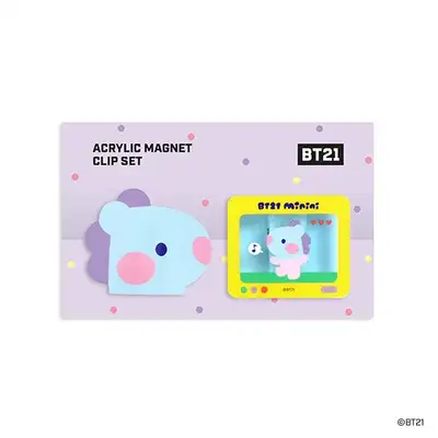 [BT21] ミニニ アクリル磁石クリップセット- MANG