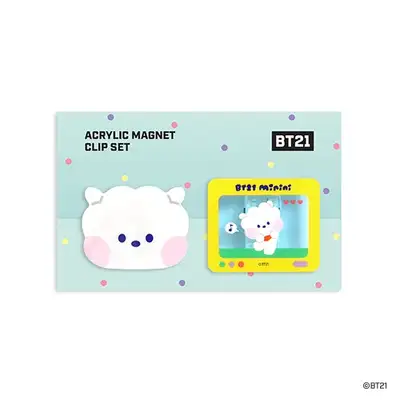 [BT21] ミニニ アクリルマグネットクリップセット- RJ