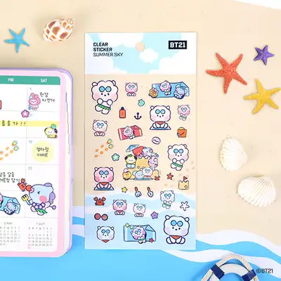 [BT21] クリアスティッカー [サマースカイ]