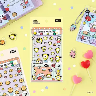 [BT21] クリアスティッカー [ミニニ]