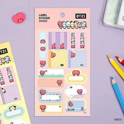 [BT21] ラベルスティッカー [MINI NI]
