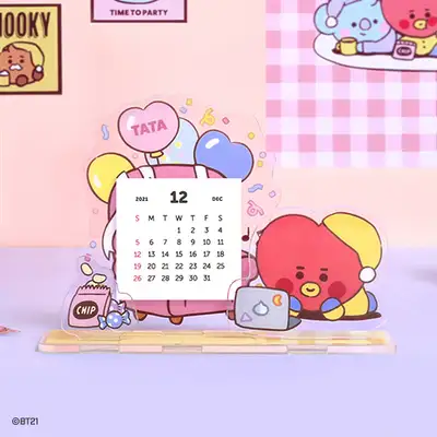 [BT21] アクリルスタンドカレンダー [パーティ]