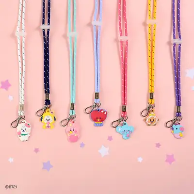 [BT21] マスコット ネックストラップ [ジェリーキャンディ]