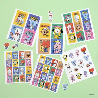 [BT21] ヴィンテージステッカーセット