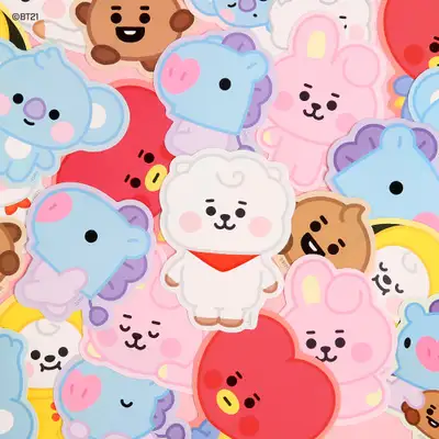 [BT21] ベイビー ビッグ スティッカー - KOYA、RJ、SHOOKY