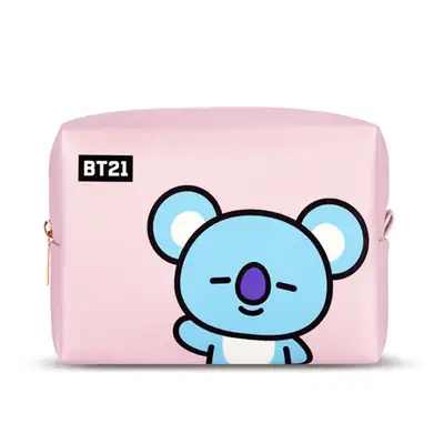 【BT21】PU スクエアポーチ L