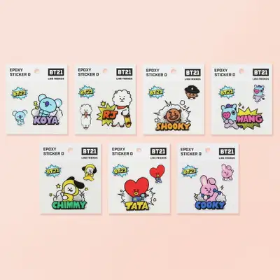 [BT21] エポキシステッカー - D