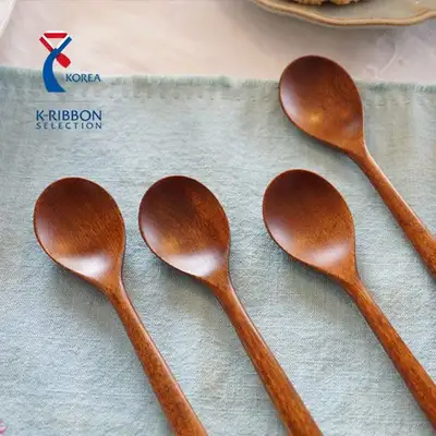 (Korean Excellent Craft Product) Chilmong Natural Lacquer Wood Ear Multi-purpose Spoon Single (1pcs)