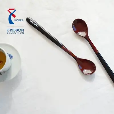 (Korea Excellence Craft Product) Chilmong Premium Chilji-do Lacquered Wooden Handle Multipurpose Spoon - Single Piece (1pcs)
