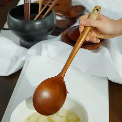 Geumsugangsan Lacquered Wooden Cooking Ladle 32