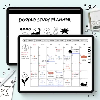 涂鸦学习规划本 永久通用 GoodNotes内页