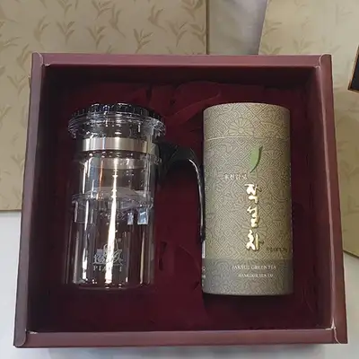 名家精制绿茶礼盒 台湾便携茶具表一杯 春节中秋名节礼物