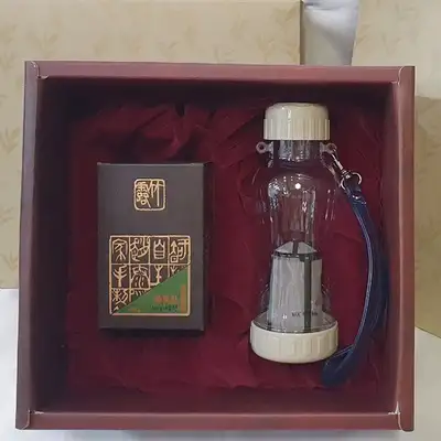 赵太延皮革罗茶 细作绿茶 便携茶具套装 春节中秋 节日礼物