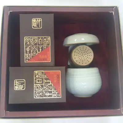 有机中作绿茶80g 一人茶具礼盒套装