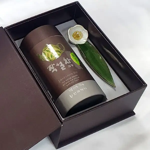 谷雨茶-感农 绿茶 100g 礼盒 2号 名人手工叶绿茶