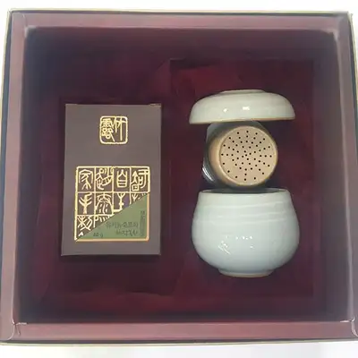 有机细作绿茶 40g 单人茶具礼盒套装