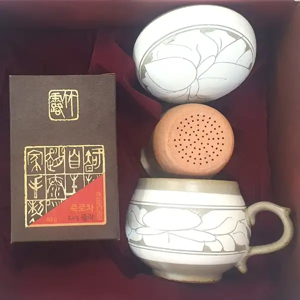 綠茶茶具禮盒組 牡丹 一人茶具 趙泰連家 有機農中作