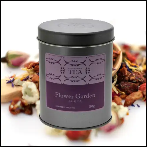 德国花园草本茶 水果茶 花卉混合茶 Flower Garden(花之庭园)80g 罐装