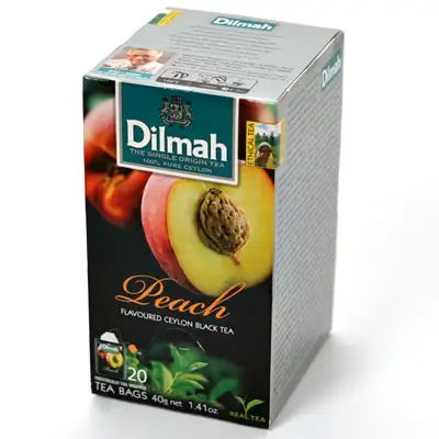 Dilmah Peach Black Tea 20 Tea Bags