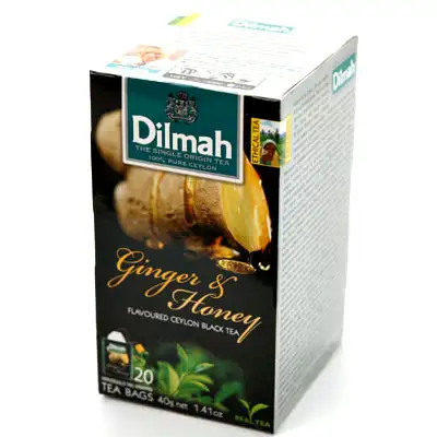 Dilmah Ginger & Honey 20 Tea Bags/Ginger Black Tea